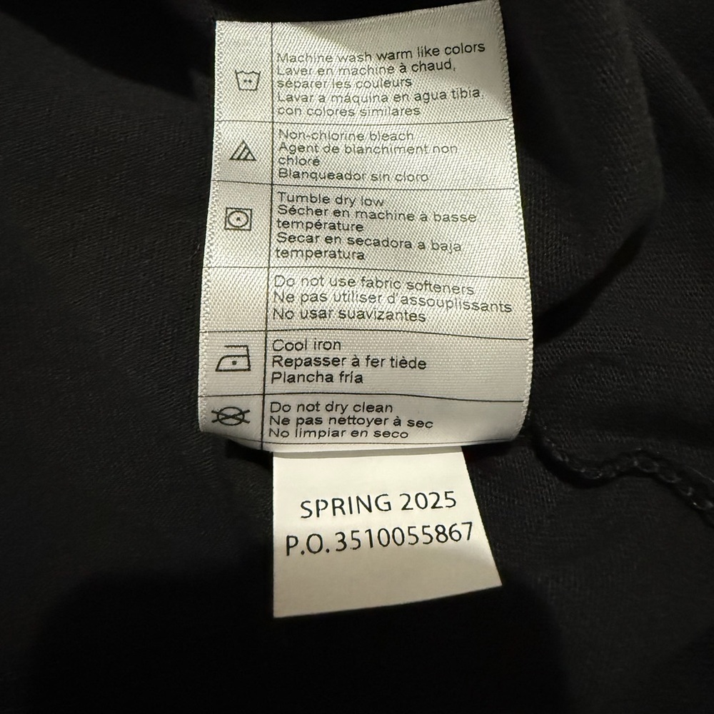 Carhartt Men's Long Sleeve Tee shirt loose fit black size XL chest‎ pocket - Picture 10 of 10